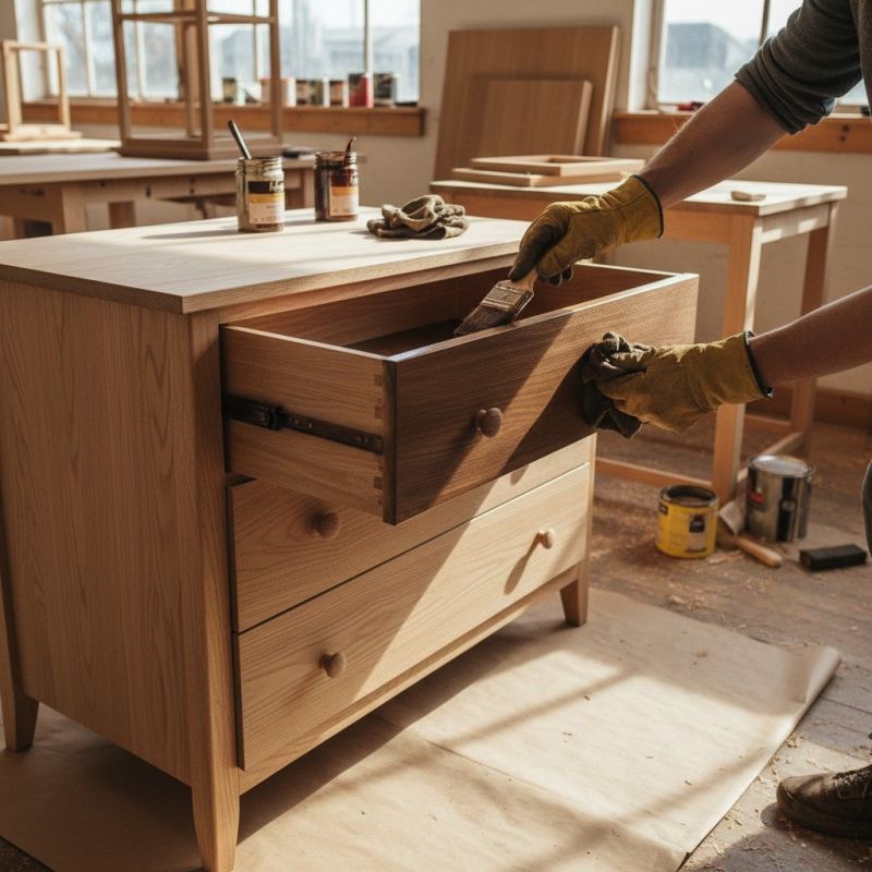 Furniture Staining detail